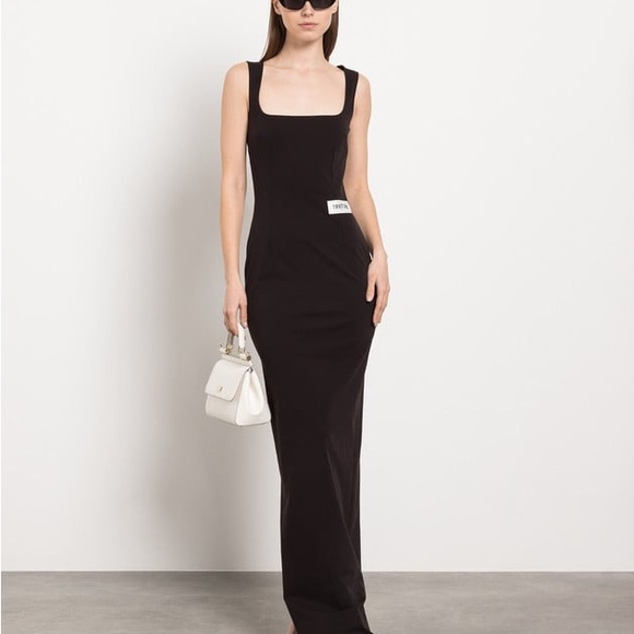 DOLCE & GABBANA x KIM LONG COLUMN DRESS | BLACK - Picture 1 of 16